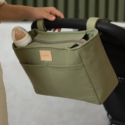 Sac Organisateur de Poussette Imperméable - Vert Olive