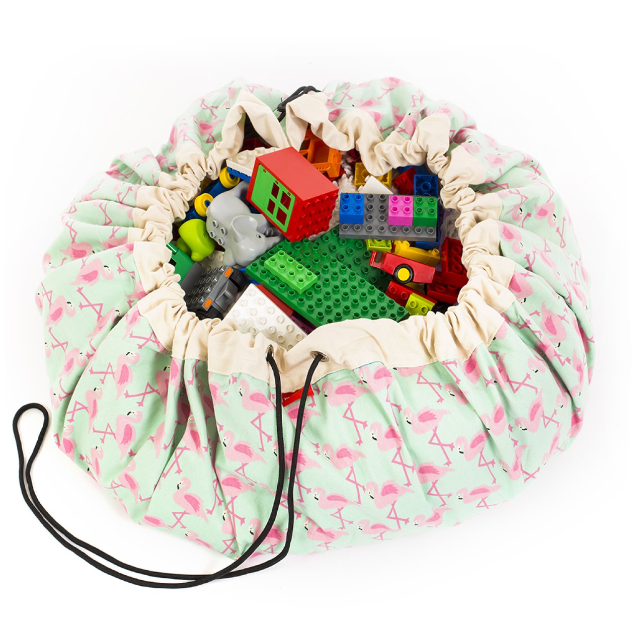 Sac - Tapis de jeux Flamant Rose - Vert/Rose