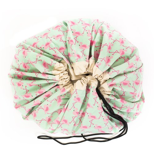 Sac - Tapis de jeux Flamant Rose - Vert/Rose