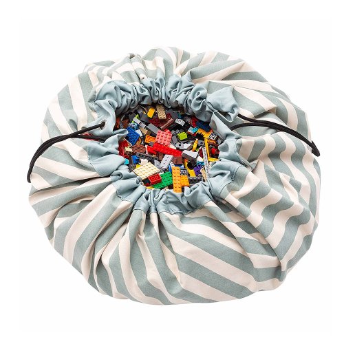 Sac - Tapis de jeux Rayures - Vert Celadon