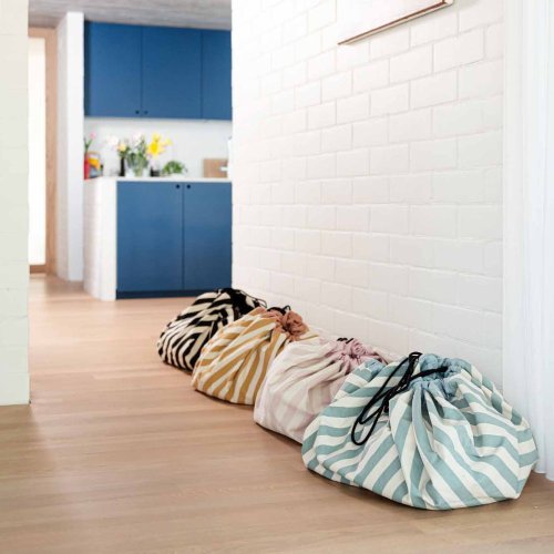 Sac - Tapis de jeux Rayures - Vert Celadon