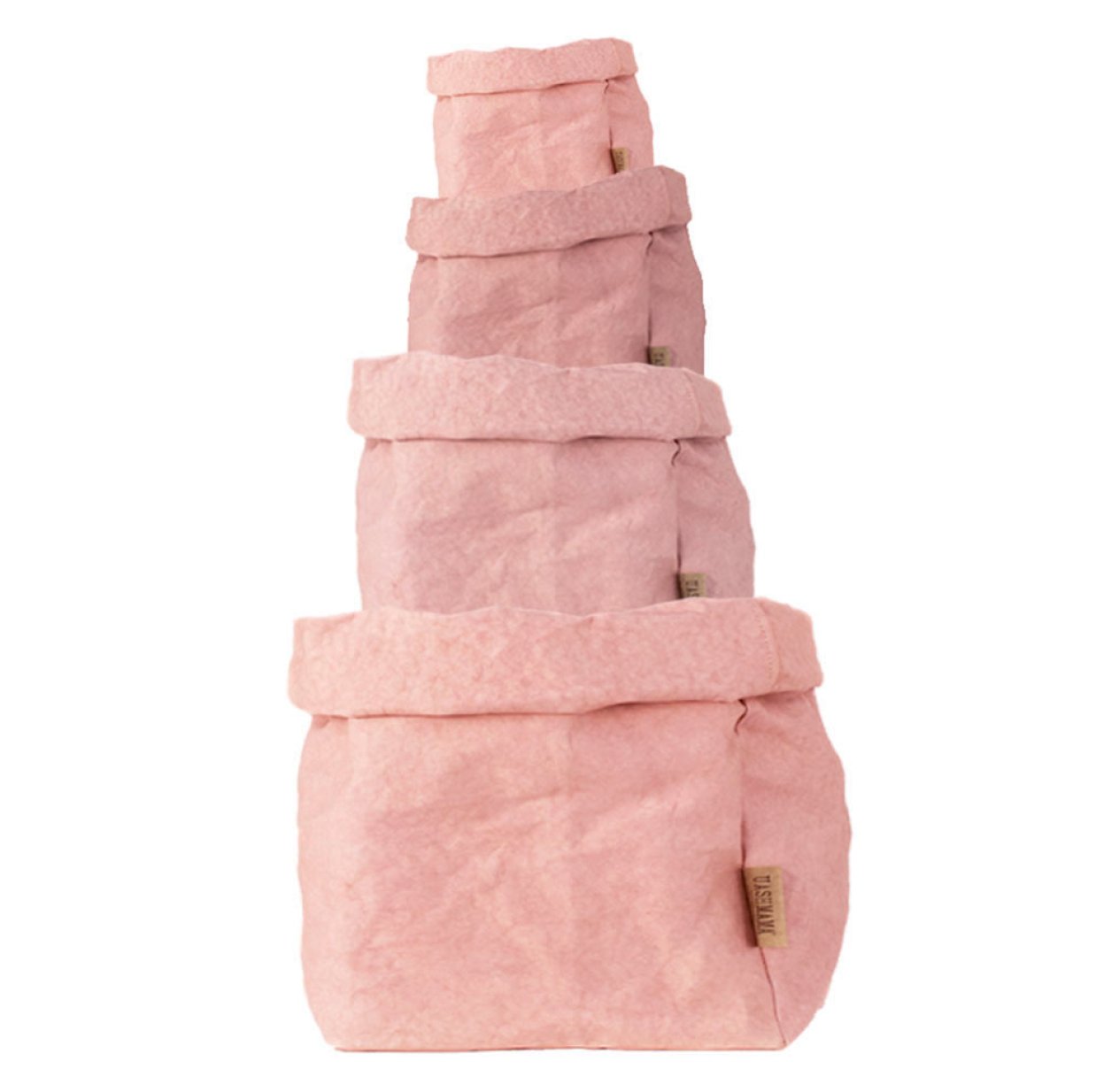 Sac en papier S, M, L ou XL - Rose Quartz