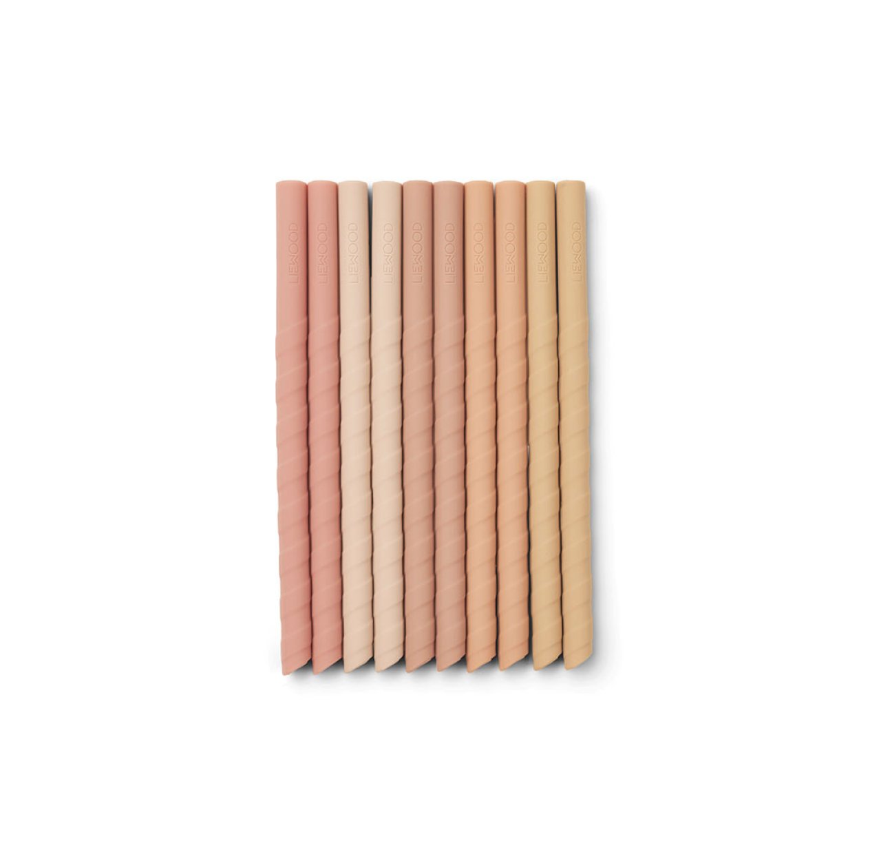 Set de 10 pailles Timoti - Rose Mix