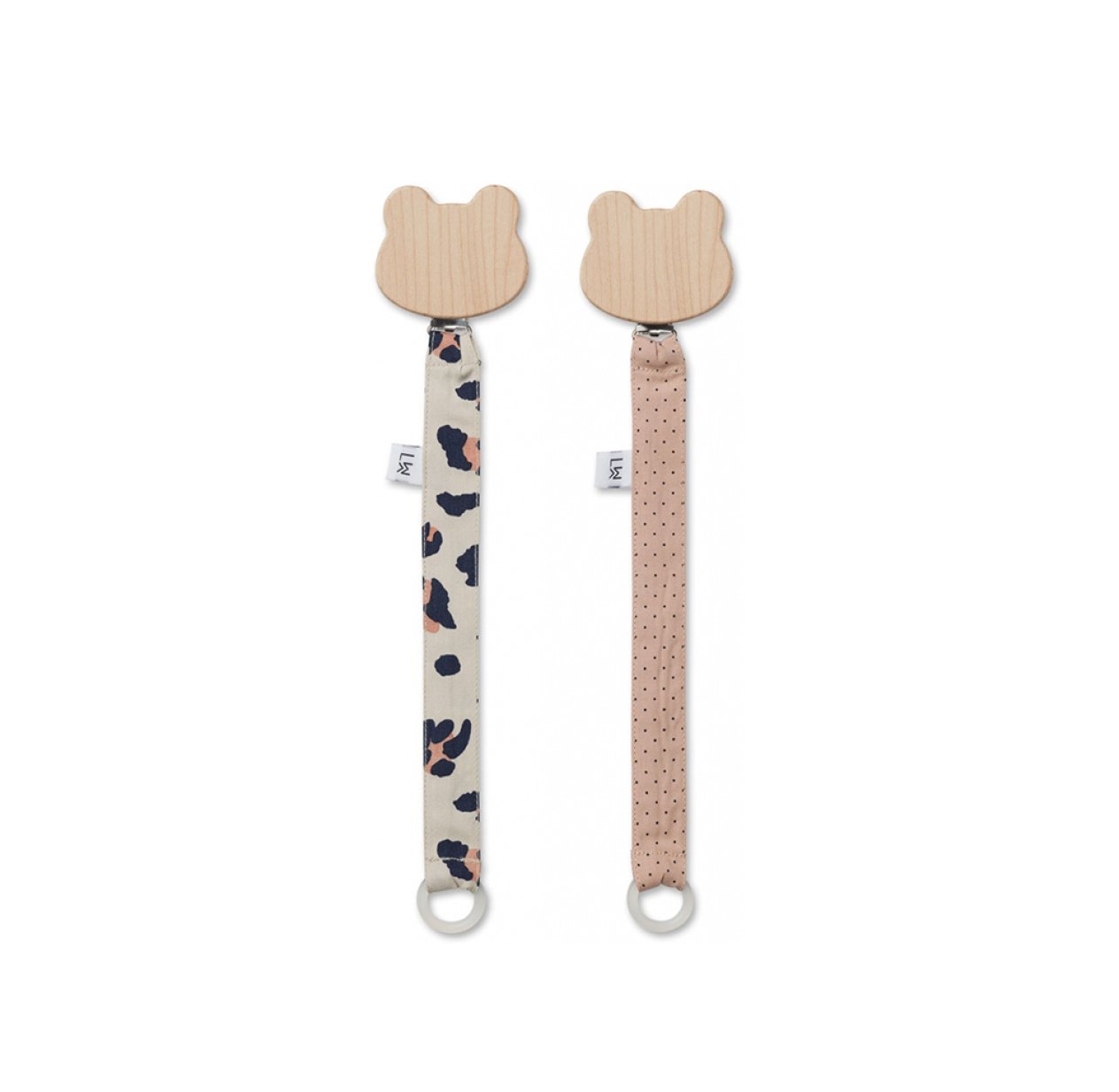 Lot De 2 Attache-tétines, Design Animal, Sans BPA, Sangle De