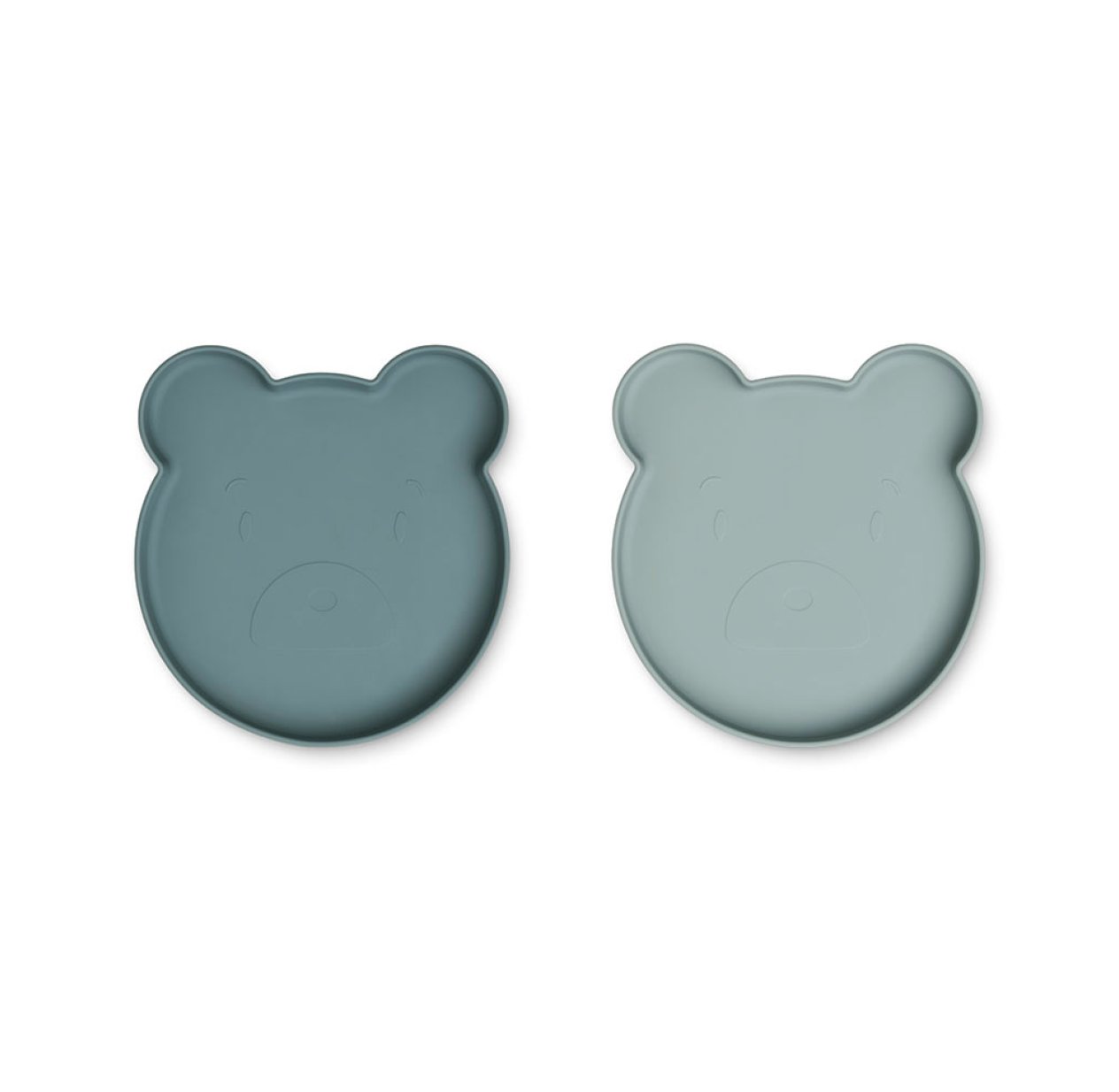 Set de 2 Assiettes plates Mr. Bear Marty - Bleu mix