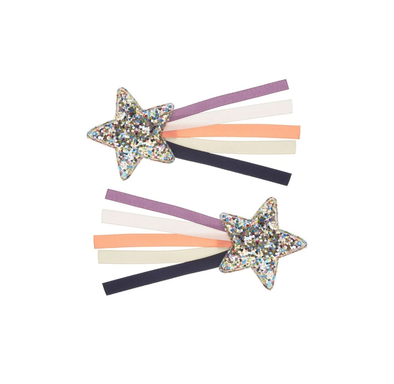 Set de 2 Barrettes Clips Etoiles Filantes