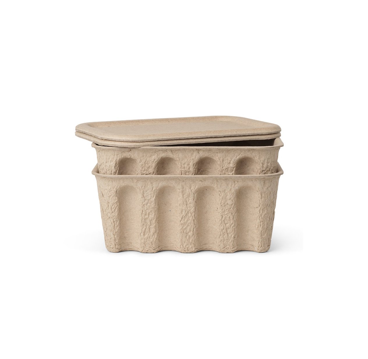 Set de 2 boîtes en pulpe de papier - Small