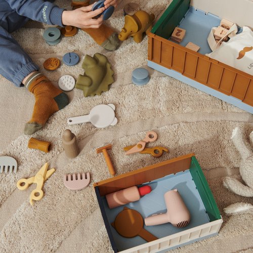 Set de 2 Caisses pliables Weston S - Bleu Mix