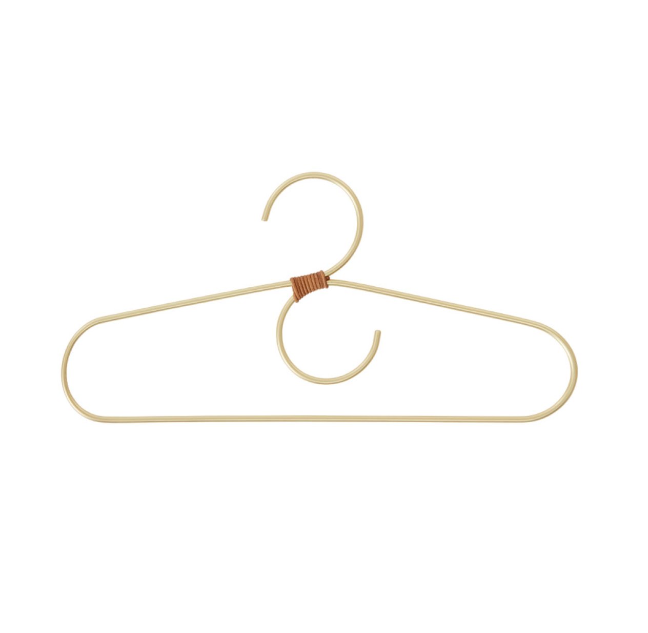 Set de 2 Cintres Enfant Tiny Fuku - Laiton