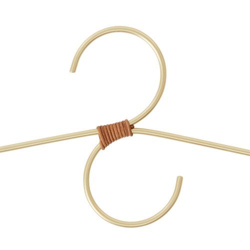 Set de 2 Cintres Enfant Tiny Fuku - Laiton