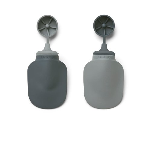 Set de 2 Gourdes à Compote - Bleu Mix