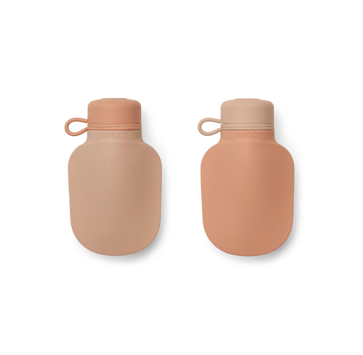 Set de 2 Gourdes à Compote Rose Mix Liewood pour chambre enfant Les