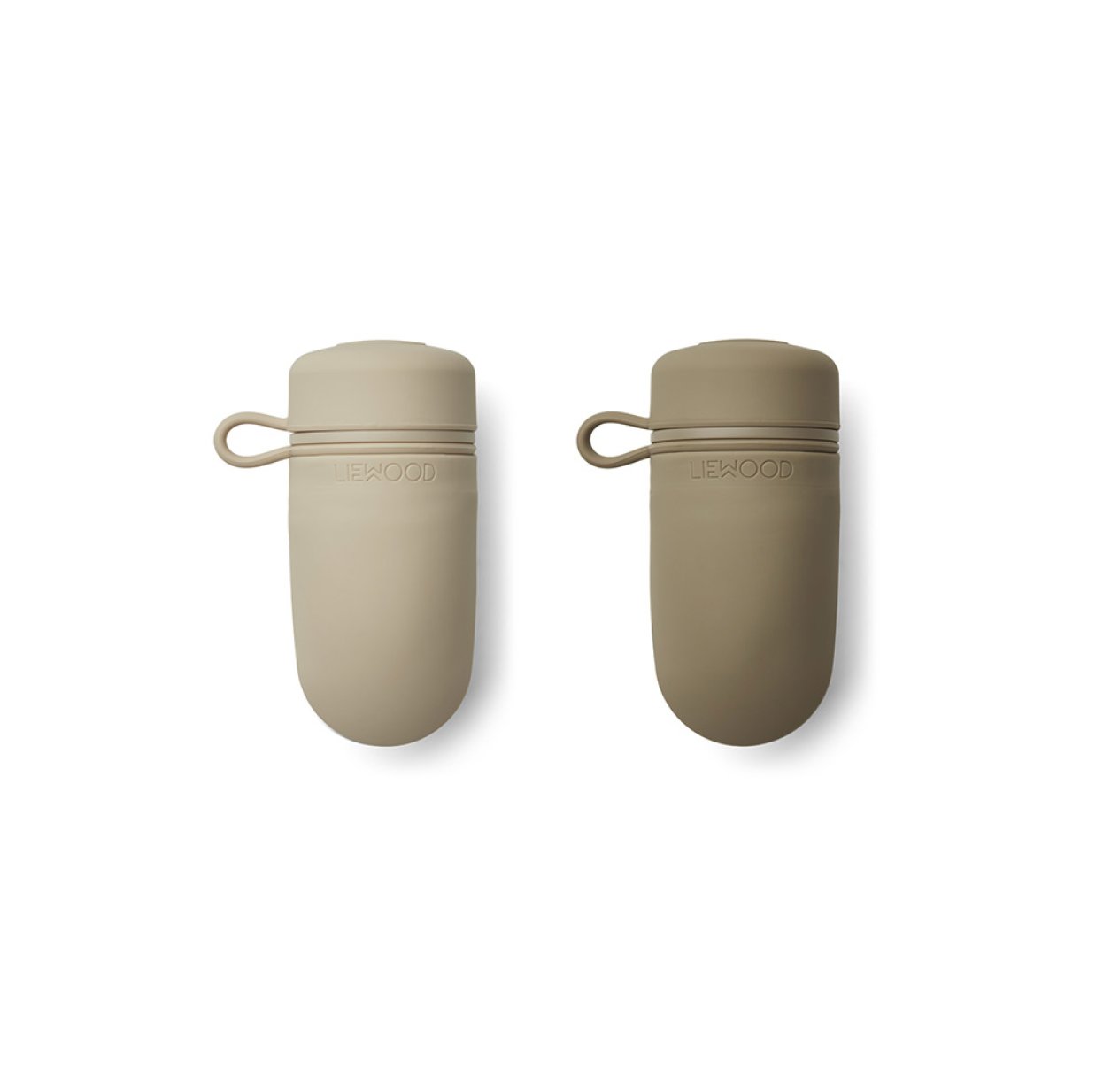 Set de 2 Gourdes à Compote Tanya Dune Mix Liewood pour chambre enfant