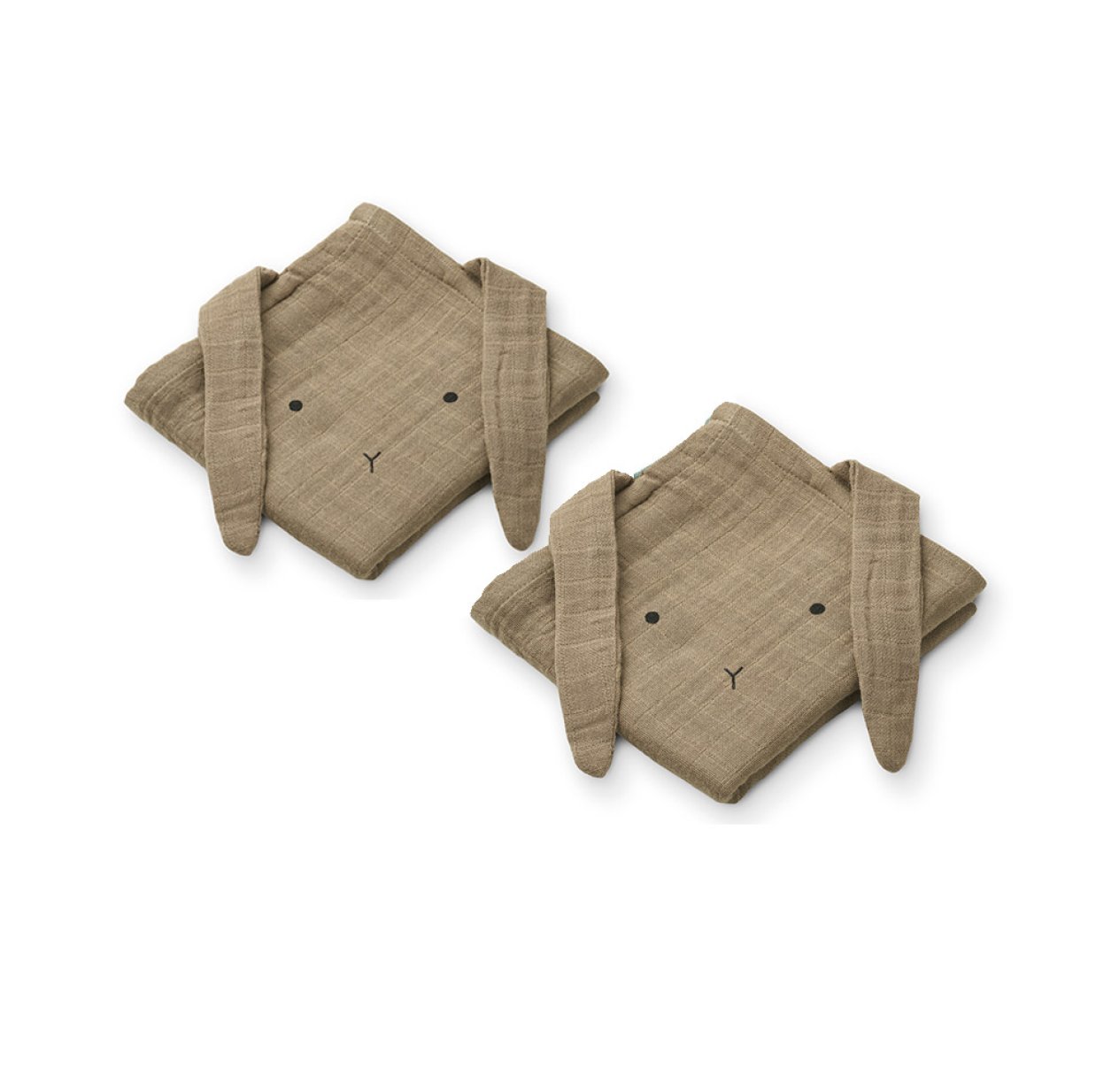Set de 2 langes Lapin Hannah - Beige