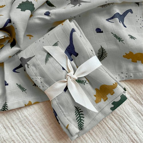 Set de 2 Langes Dinosaure Hannah