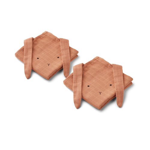 Set de 2 langes Lapin Hannah - Tuscany rose