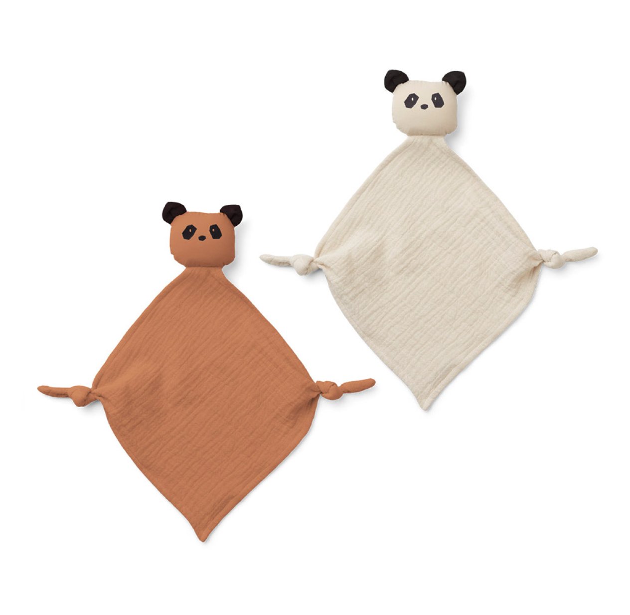 Set de 2 Mini Doudous Panda Yoko - Rose Tuscany