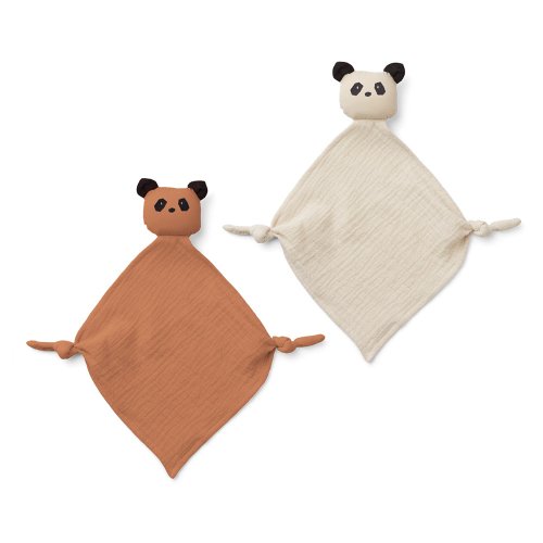 Set de 2 Mini Doudous Panda Yoko - Rose Tuscany