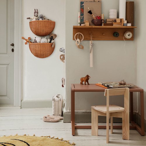 Set de 2 Paniers muraux tressés