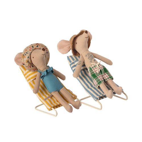 Set de 2 Transats de Plage Miniature