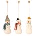 Décorations Set de 3 Bonhommes de Neige