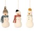 Décorations Set de 3 Bonhommes de Neige