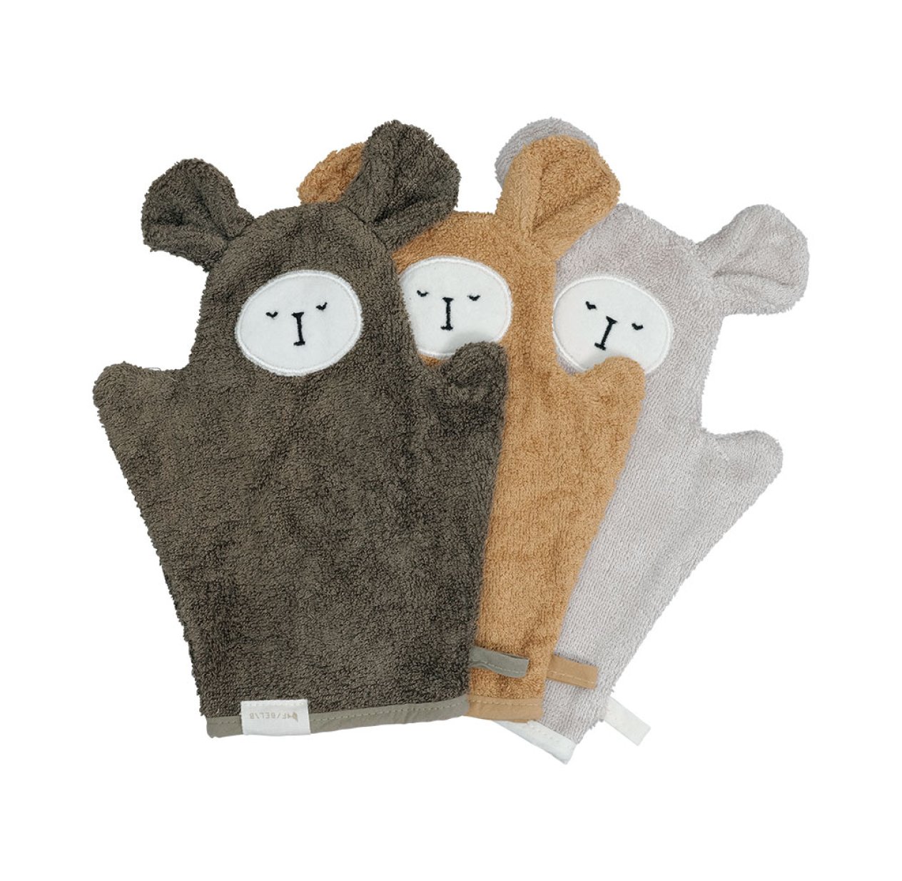 Set de 3 Gants Ours - Olive Mix