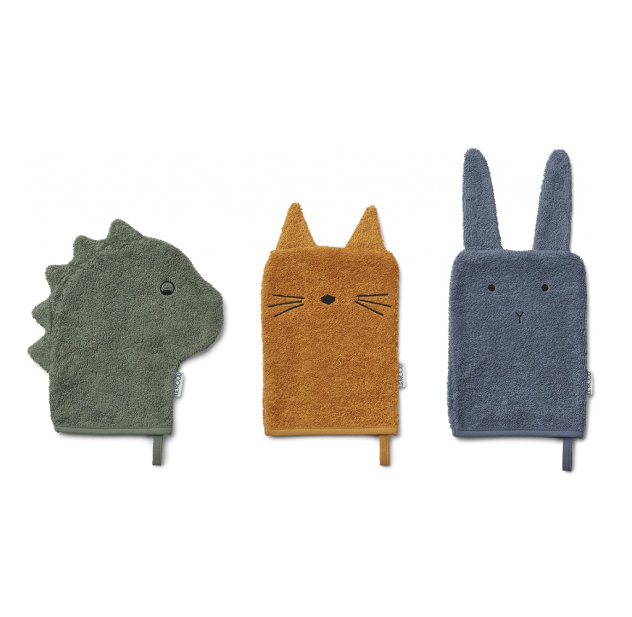 Set de 3 gants Dinosaure, Chat et Lapin Sylvester