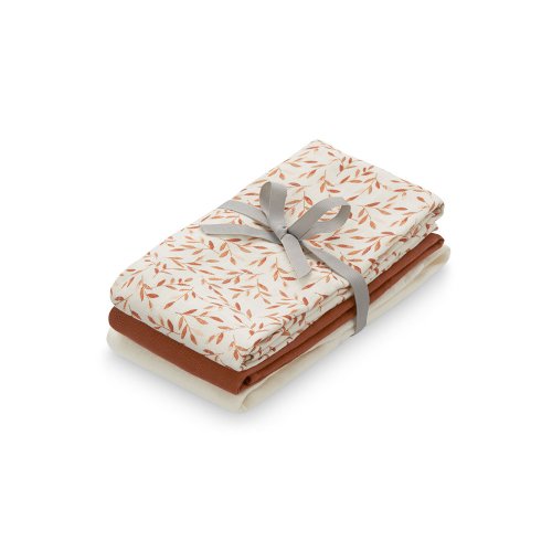 Pack 3 Langes Feuilles Caramel Mix