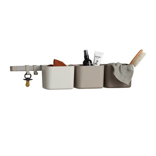 Set de 3 Organiseurs et 1 grand rail - Cappuccino