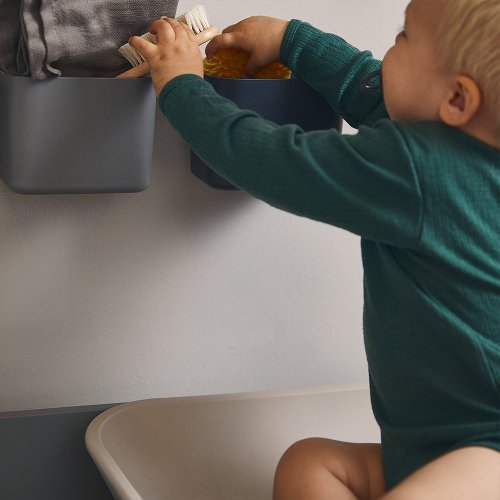 Set de 3 Organiseurs et 2 rails - Gris