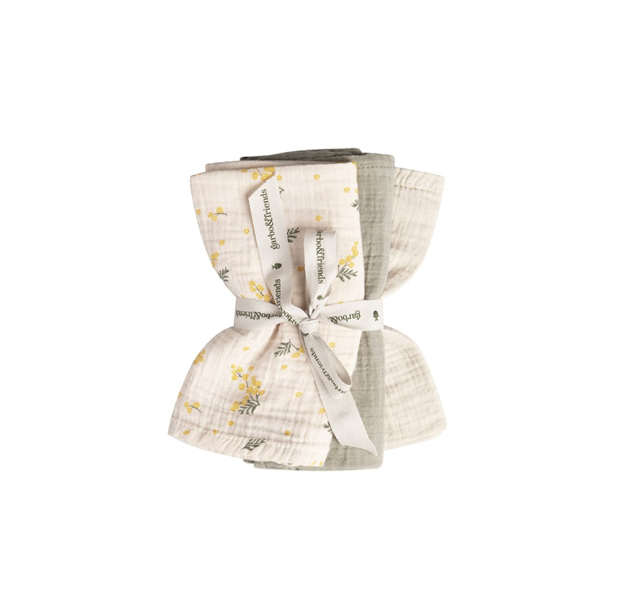 Pack de 3 Petits Langes - Mimosa