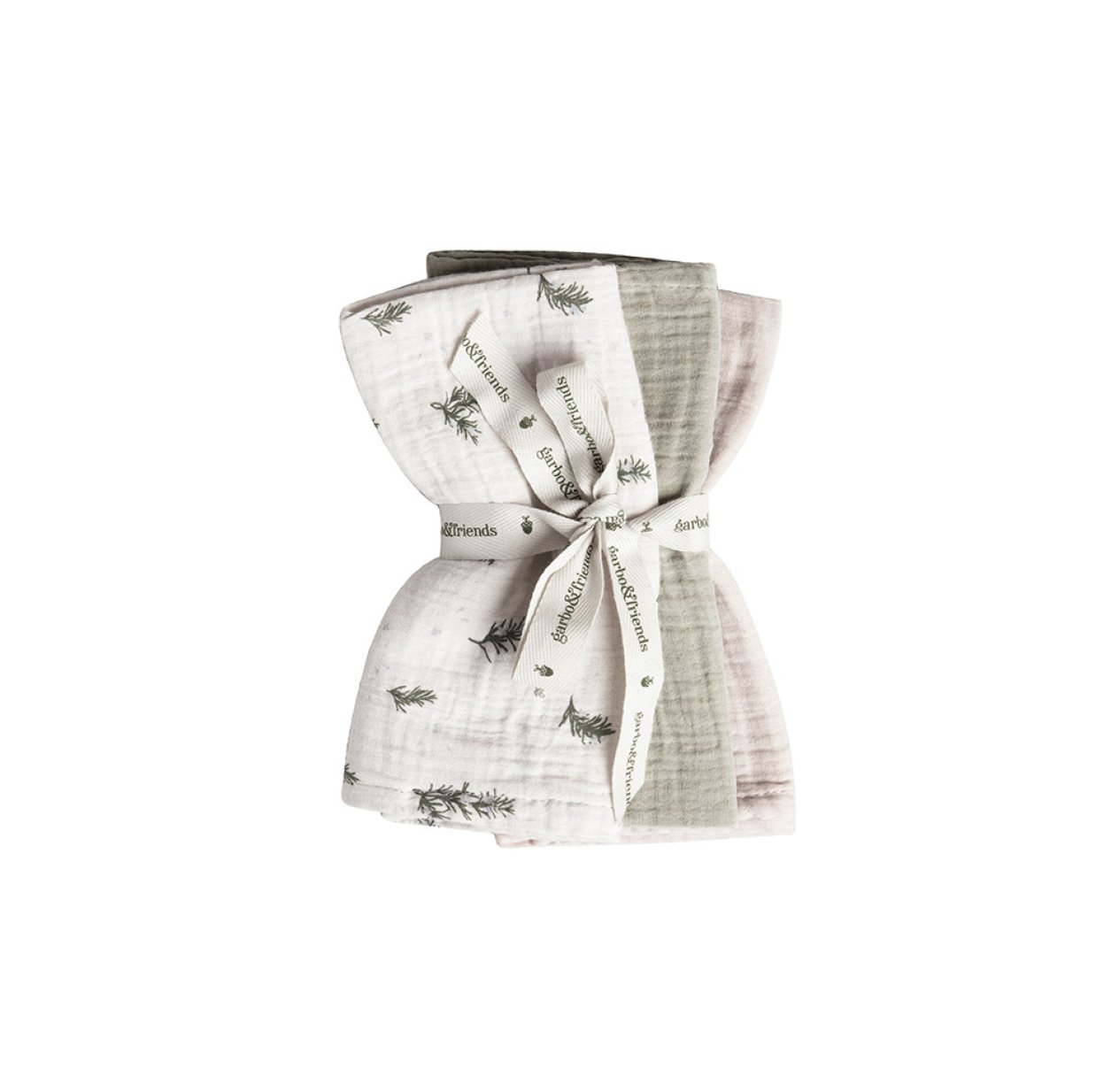 Pack de 3 Petits Langes - Romarin