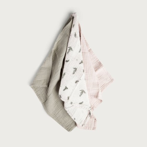 Pack de 3 Petits Langes - Romarin