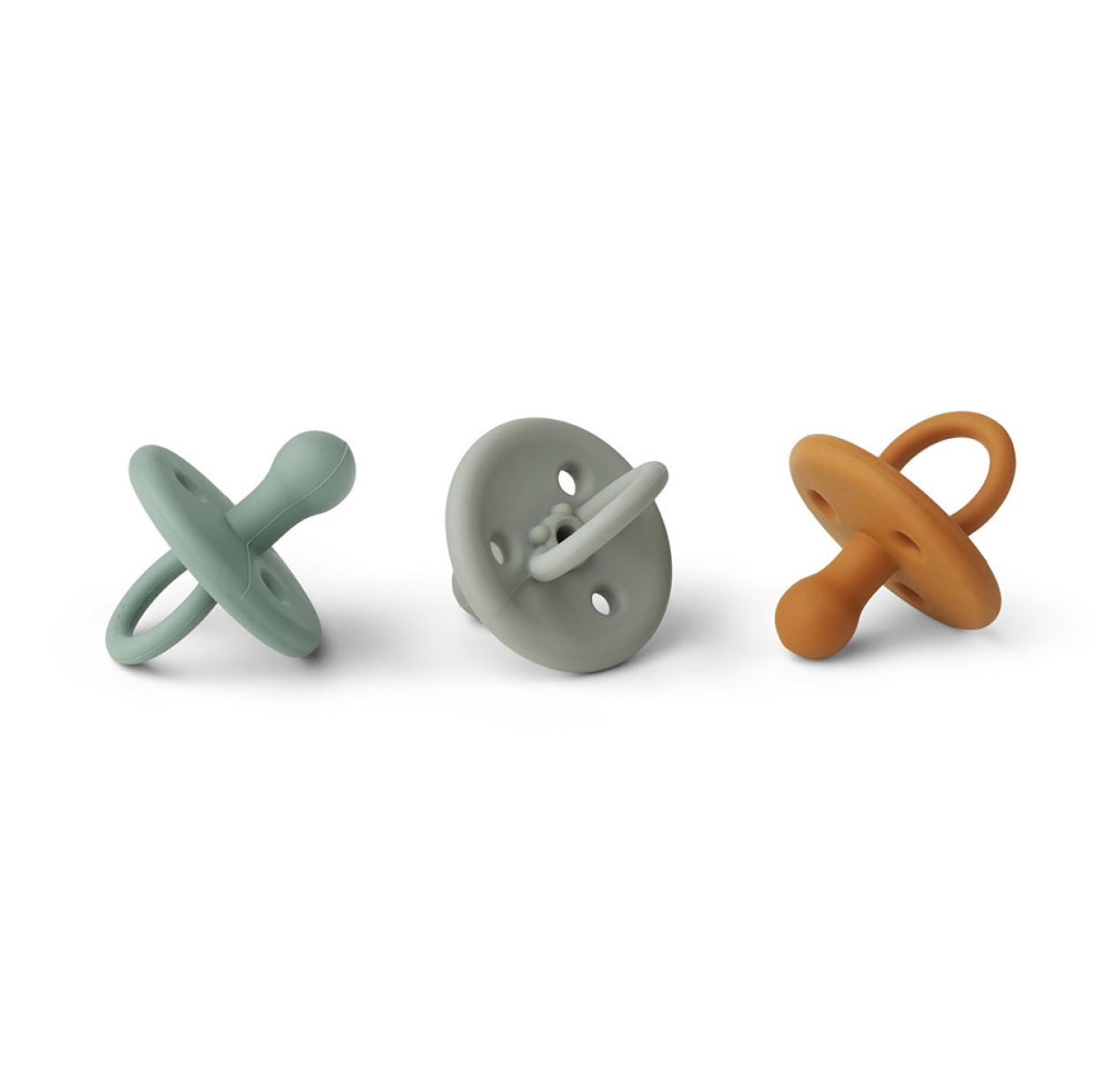 Set de 3 Sucettes Paula - Moutarde Mix