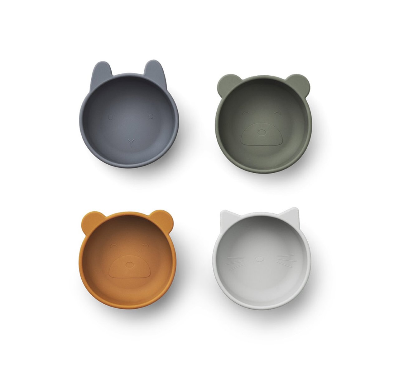 Set de 4 bols Iggy - Bleu mix