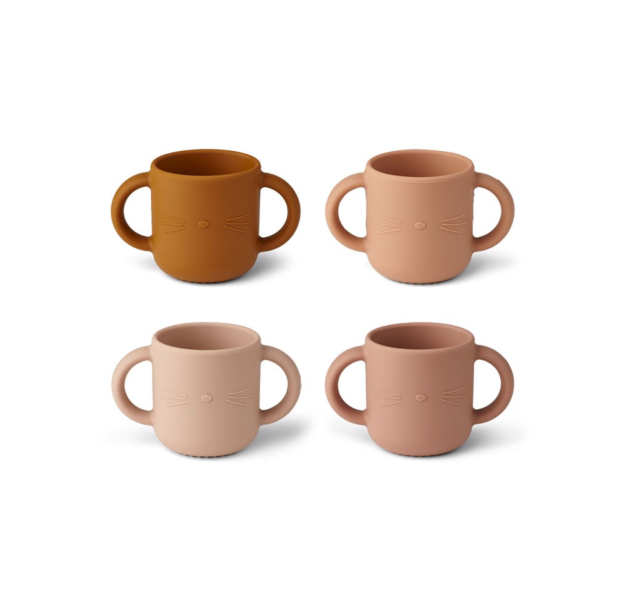 Set de 4 Tasses Chat Gene - Rose mix