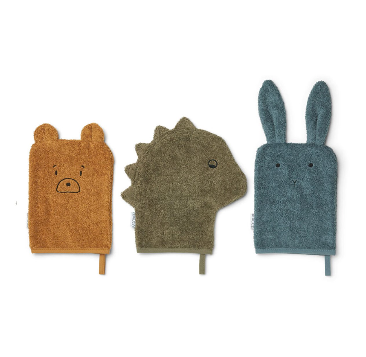 Set de 3 gants Ours, Dinosaure et Lapin Sylvester