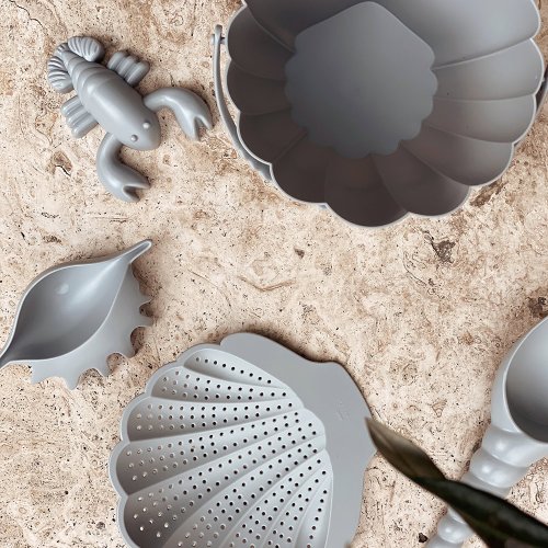 Set de plage Coquillage - Bleu gris