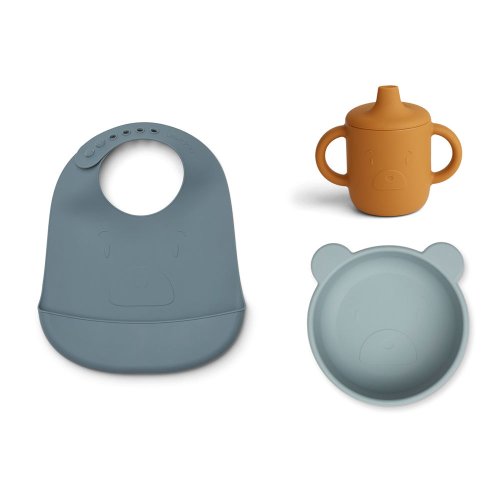 Pack Repas Mr Bear Connor - Bleu Mix