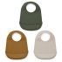 Set de 3 bavoirs silicone Maru - Kaki Mix
