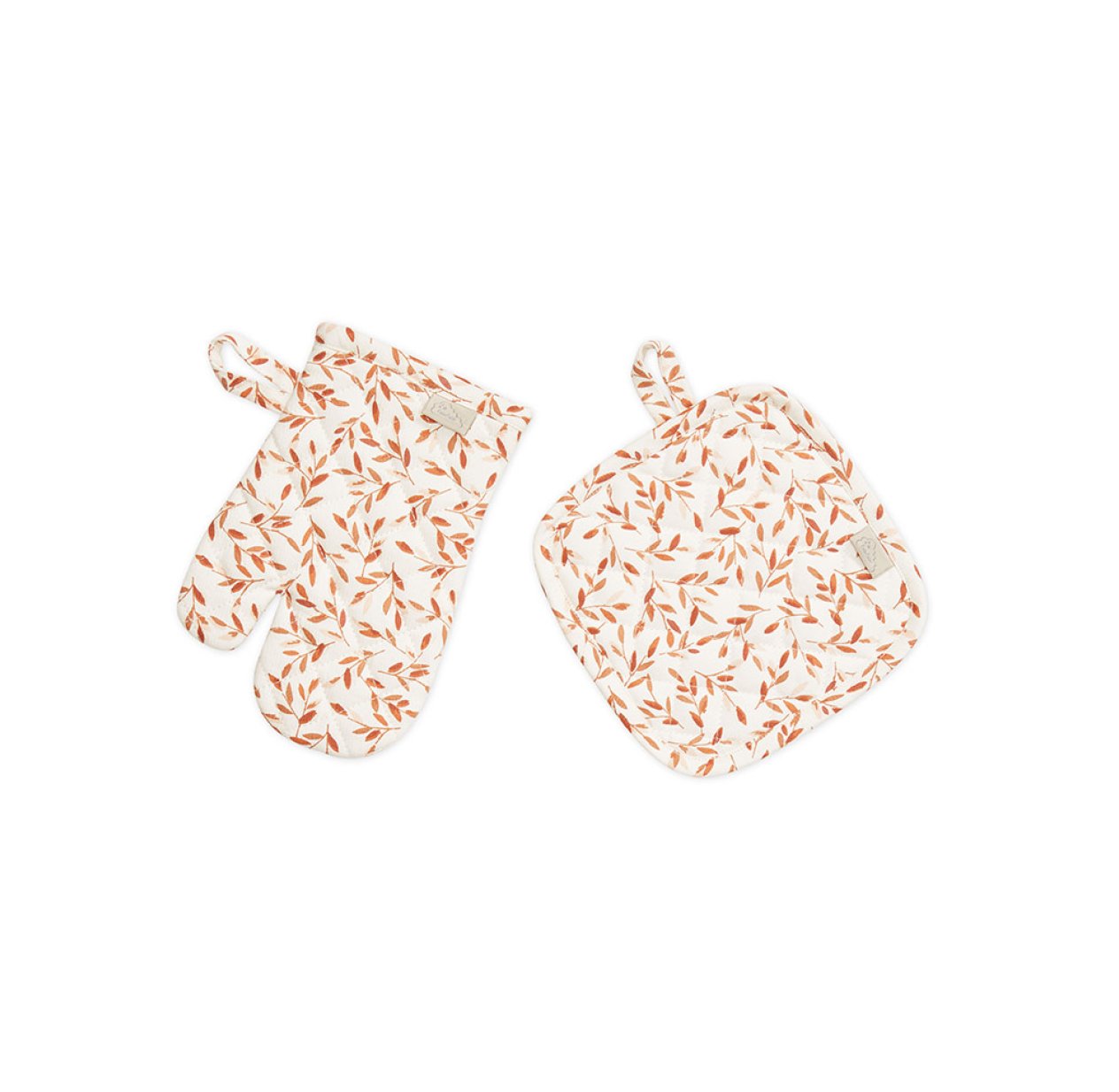 Set de cuisine Gant et Manique Caramel Leaves