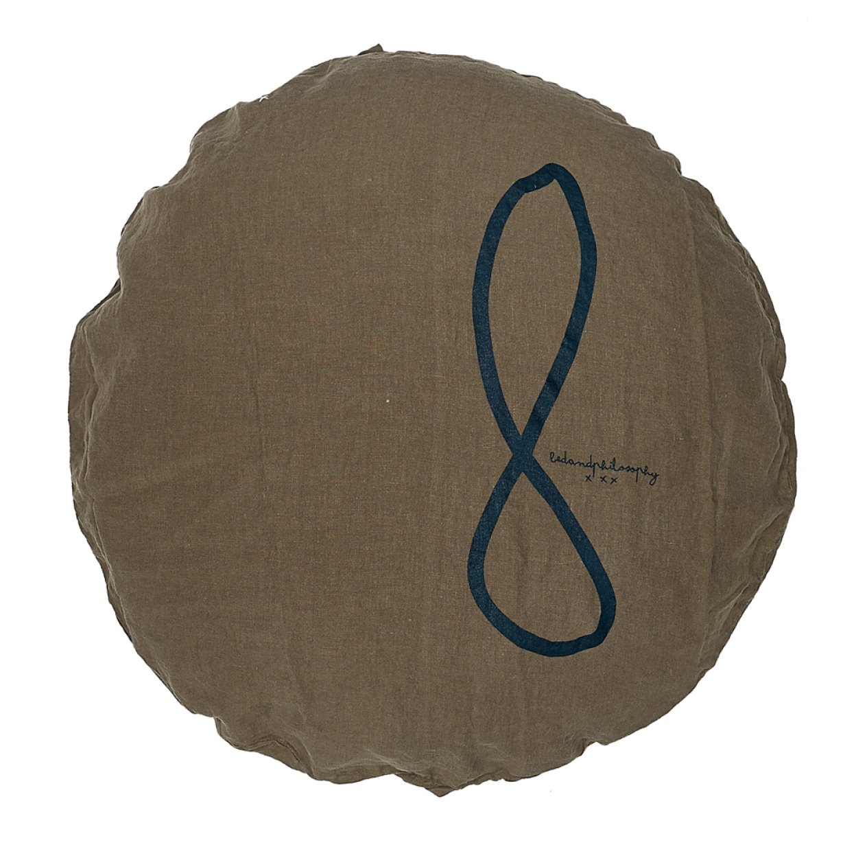 Coussin rond Shining kaki - Vert