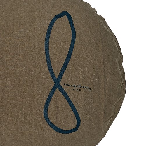 Coussin rond Shining kaki - Vert