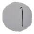 Coussin rond Shining orage - Gris