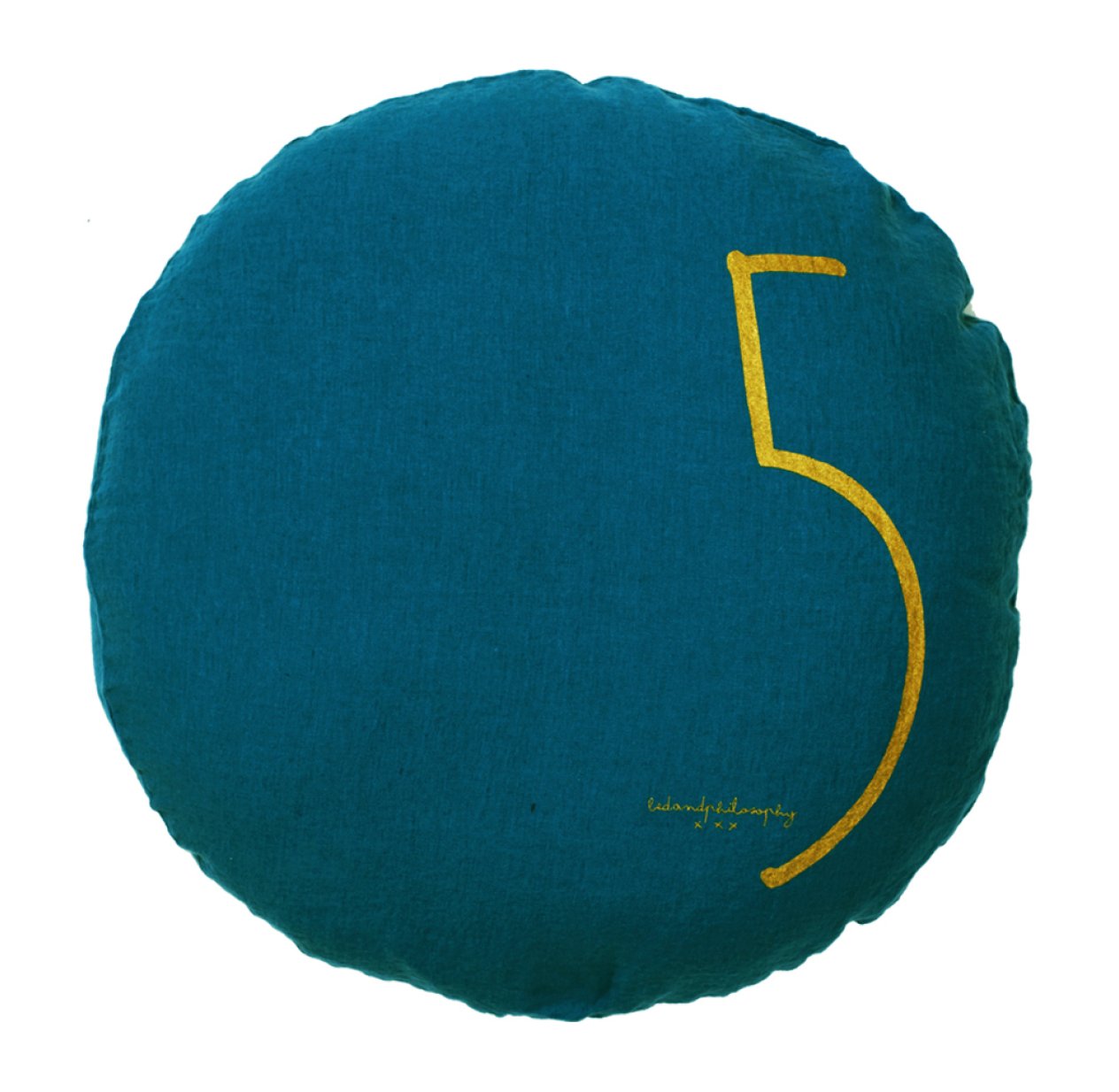 Coussin rond Shining piscine - Bleu