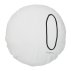 Coussin rond Shining plume - Blanc