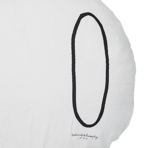 Coussin rond Shining plume - Blanc