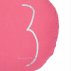 Coussin rond Shining rose fluo - Rose