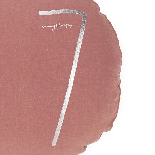 Coussin rond Shining rosebud - Rose